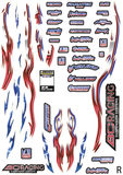 BC Racing - Red &amp; Blue Flames