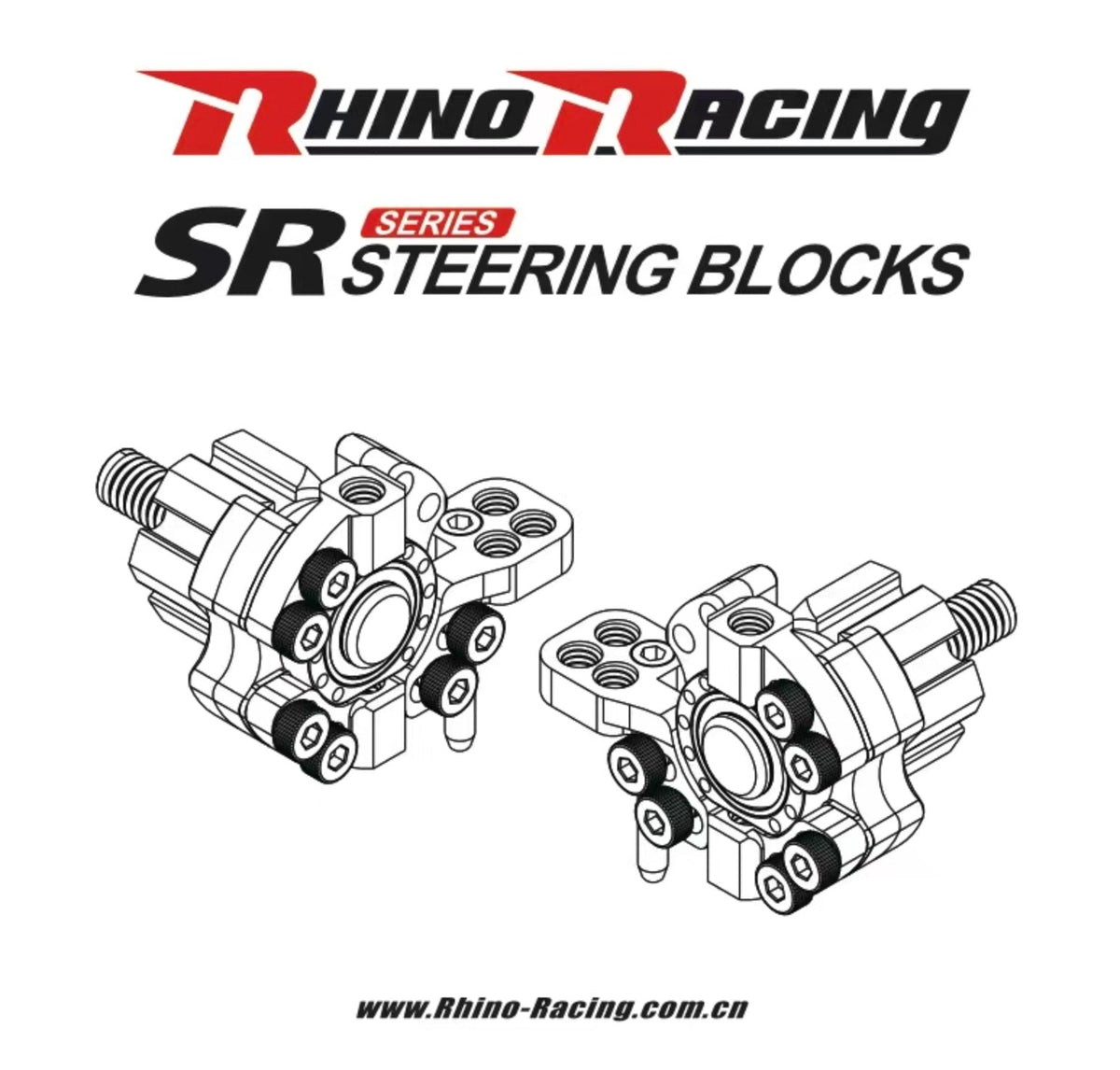 Rhino Racing SR Series Steering Blocks (RWD Knuckles) – RR-1405
