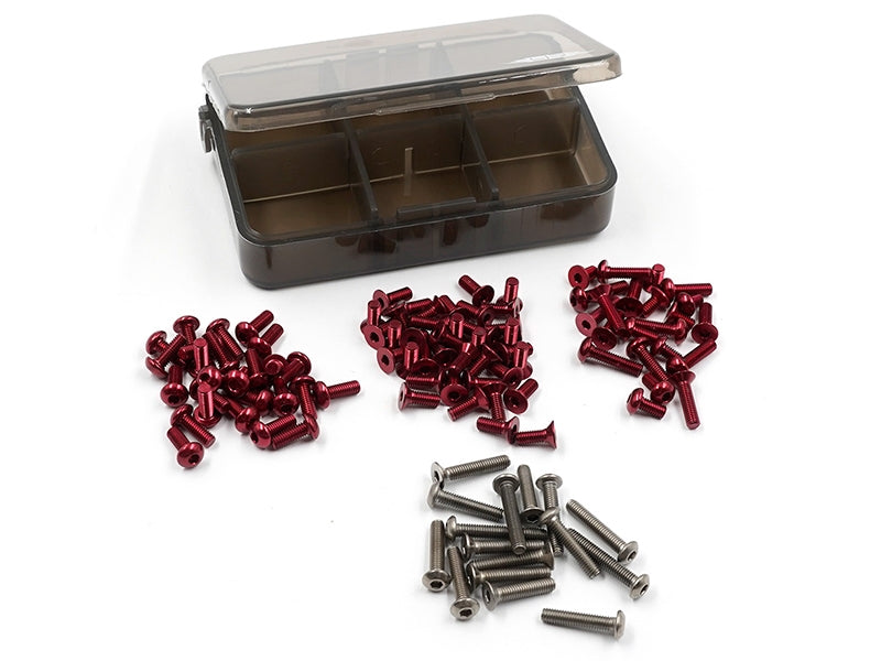 Yeah Racing 7075 Aluminum and Titanium Screw Assorted Set w/Box For MST RMX 4.0 Various Colours TSAS-0054