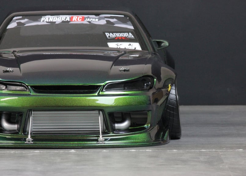 Pandora RC S15 コバルトグリーン Pandora Rc Nissan s15 1/10 scale Rc Drift Body Shell Asbo Rc