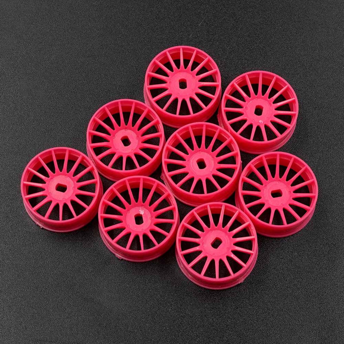 Yeah Racing Plastic Narrow Rim Set 8.5 mm (Offset 0 +1 +2 +3) Various Colours For 1/28 AWD Mini-Z WL-0167