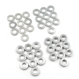 Yeah Racing Aluminium M4 X 8mm Flat Washer 0.5 / 1 / 2 / 3 mm 10pcs YA-0743SV