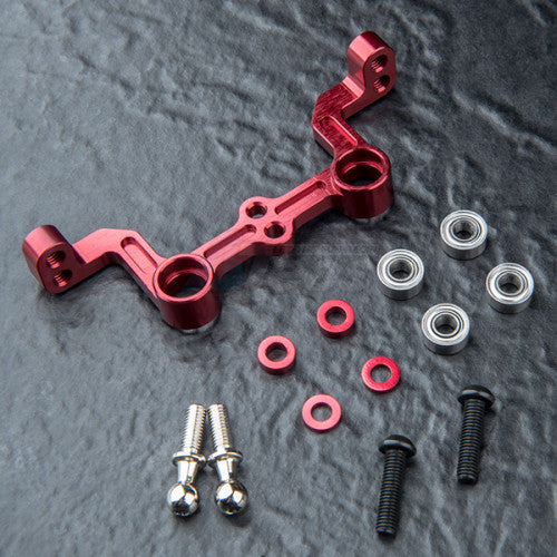 FRX Aluminum Steering Joint Plate (Ackerman adj.) Set BLACK or RED  [MST] 210701