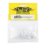 Yeah Racing Aluminium M4 X 8mm Flat Washer 0.5 / 1 / 2 / 3 mm 10pcs YA-0743SV