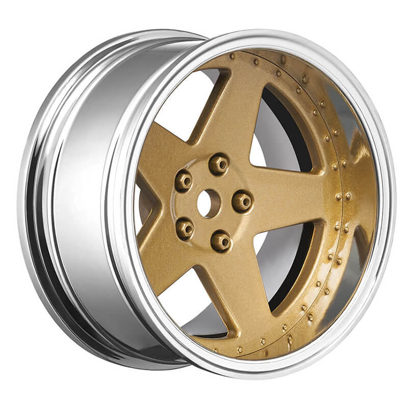 LOUISE RC 1/10 DRIFT 2,4,6,8MM OFFSET 5-SPOKE WHEELS BRONZE (4pcs) LNHA567