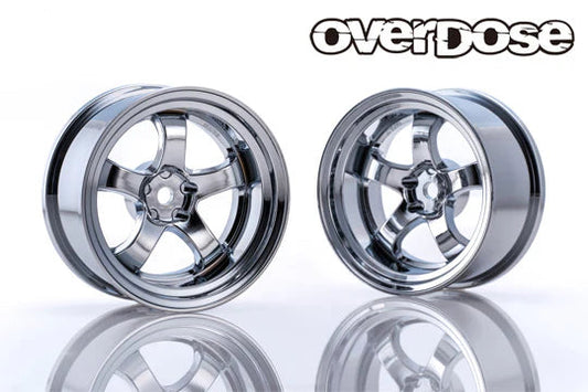 Overdose Work Meister S1R - High Chrome 7mm 1-10 Rims Wheels OD3953