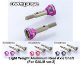 Light Weight Aluminum Rear Axle Shaft (For Galm ver2) (RED PURPLE BLACK) [Overdose] OD3982 OD3981 OD3980