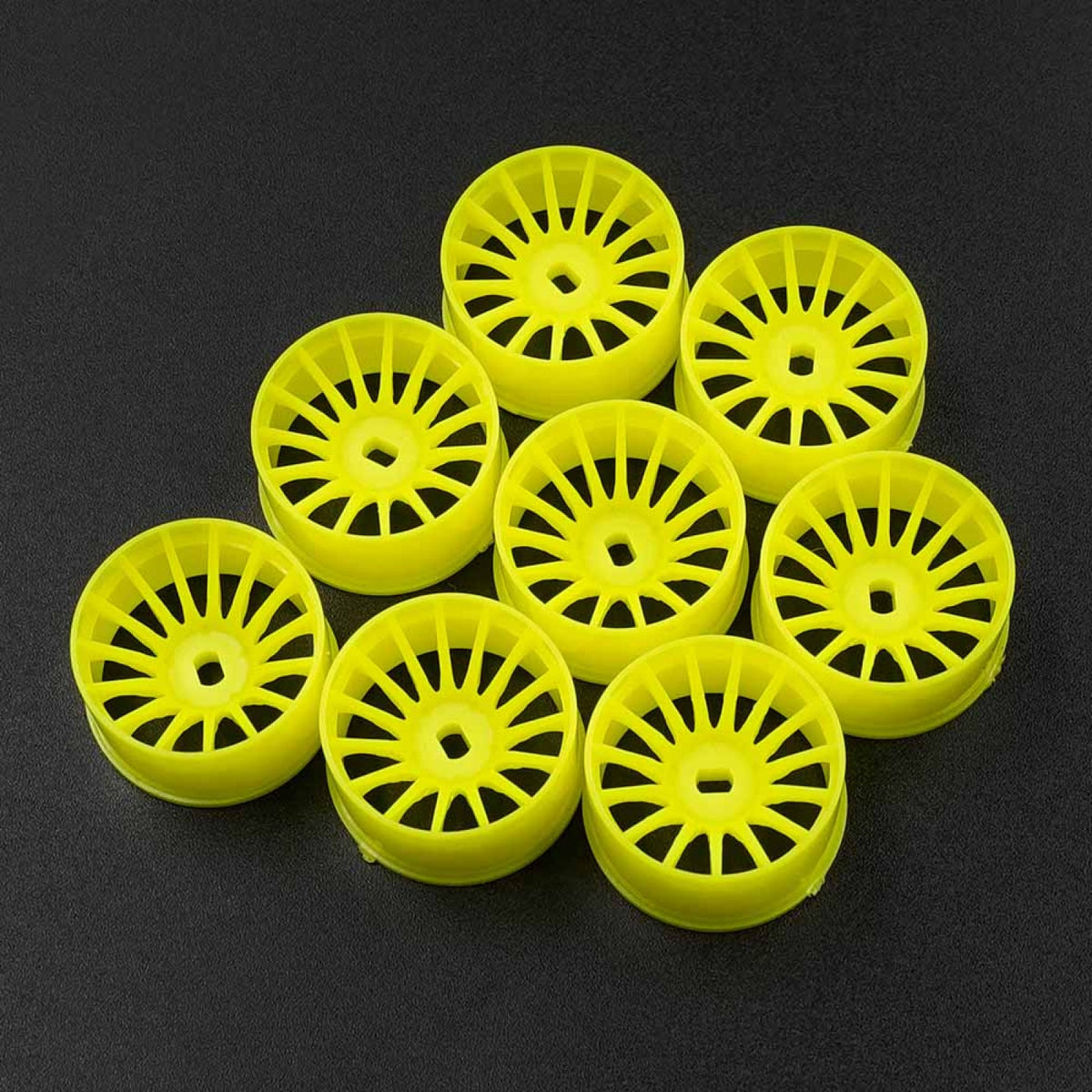 Yeah Racing Plastic Wide Rim Set 11mm (Offset 0 +1 +2 +3) Various Colours For 1/28 AWD Mini-Z WL-0168