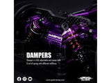 Yeah Racing Magenta Aluminum Conversion Kit For Tamiya TT02 Purple
