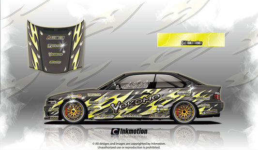 Inkmotion Lightning Storm Yellow