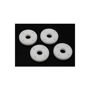 High-precision shock pistons, φ0.6mm x 4 holes, machined from fluororesin, 4 pieces (TRF/WRAP-UP) [0500-FD]