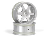 HPI TE37 Wheel 26mm Matte Chrome (6mm Offset)