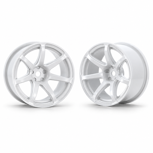 OVERDOSE WORK EMOTION T7R Drift Wheel – White +7 Offset | OD4082