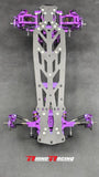 SR Series Lower Rear H-Arms Set - BLUE RED PURPLE BLACK [Rhino Racing] RR-1105