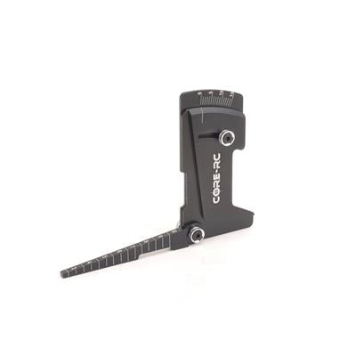 CORE RC Alloy Camber-Ride Height Gauge - Black CR800
