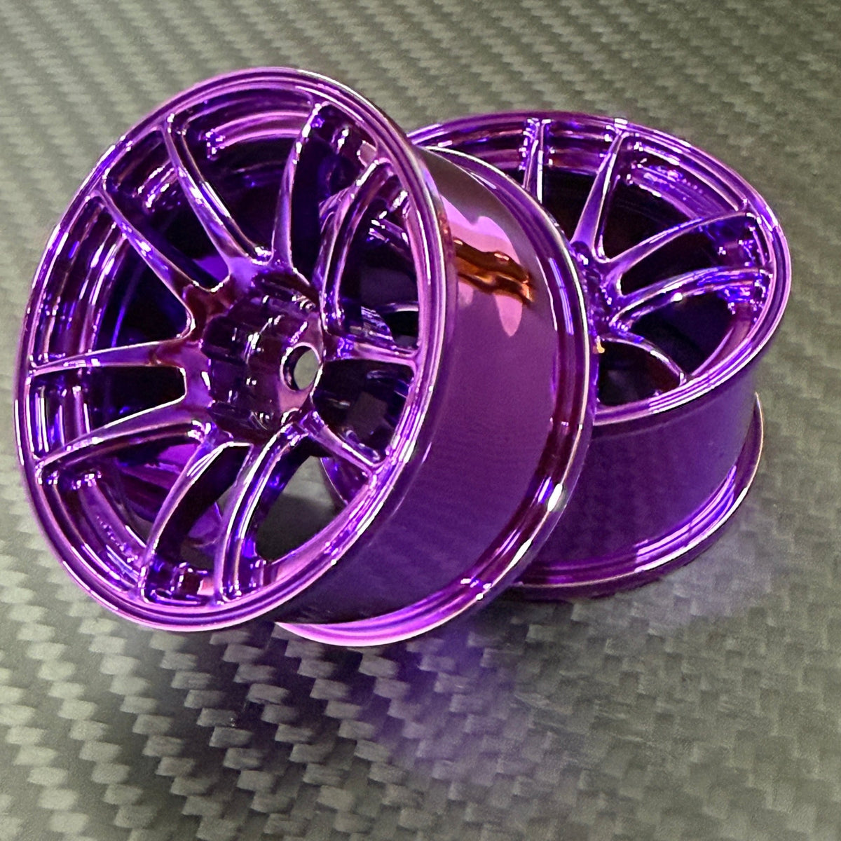 OVERDOSE CHROME Buzz Break Valino N820S - PINK - PURPLE - GOLD - RED - SILVER 7mm 1/10 Wheel Rims