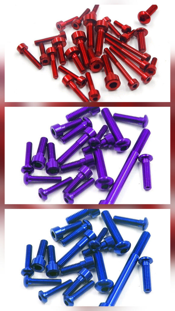 Yeah Racing Aluminium Screws Set For SANWA M17 #YA-0733 various colours