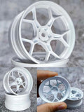 DS Racing – Feathery High Traction Wheels Offset 6 or 8mm – (White) – #DF-5Y2-8W-SS