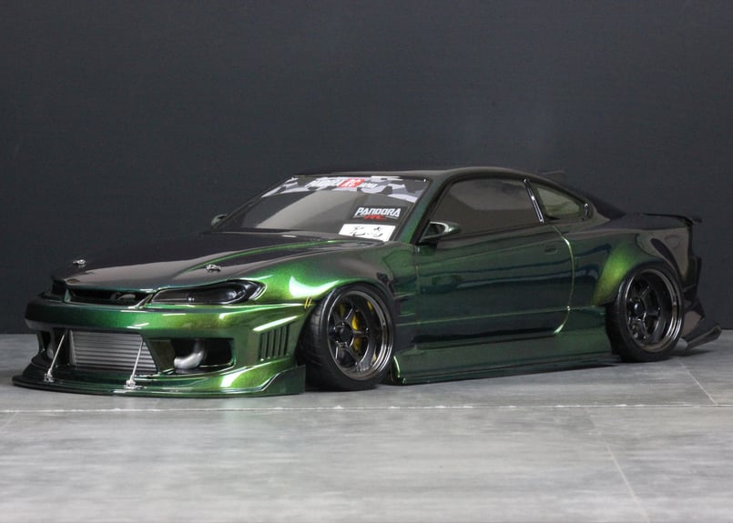 Pandora Rc Nissan s15  1/10 scale Rc Drift Body Shell Asbo Rc pab 3195