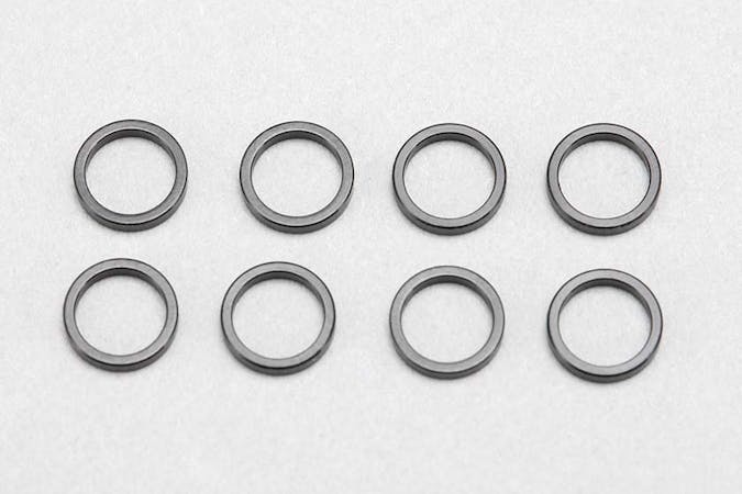 ZC-A5710BA - Yokomo 5x7x1mm Aluminum Shim (8pcs, Black)