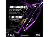 Yeah Racing Magenta Aluminum Conversion Kit For Tamiya TT02 Purple