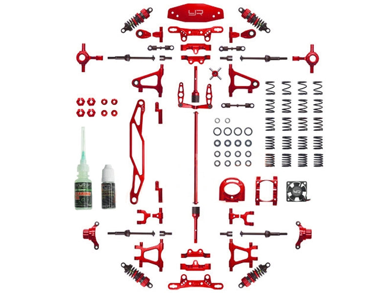 Yeah Racing tamiya tt02 red conversion kit rc Drift Asbo Rc – asbo-rc