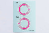 Reve D Wheel Sticker for RW-GA18 White/Blue RJ-WS01wp