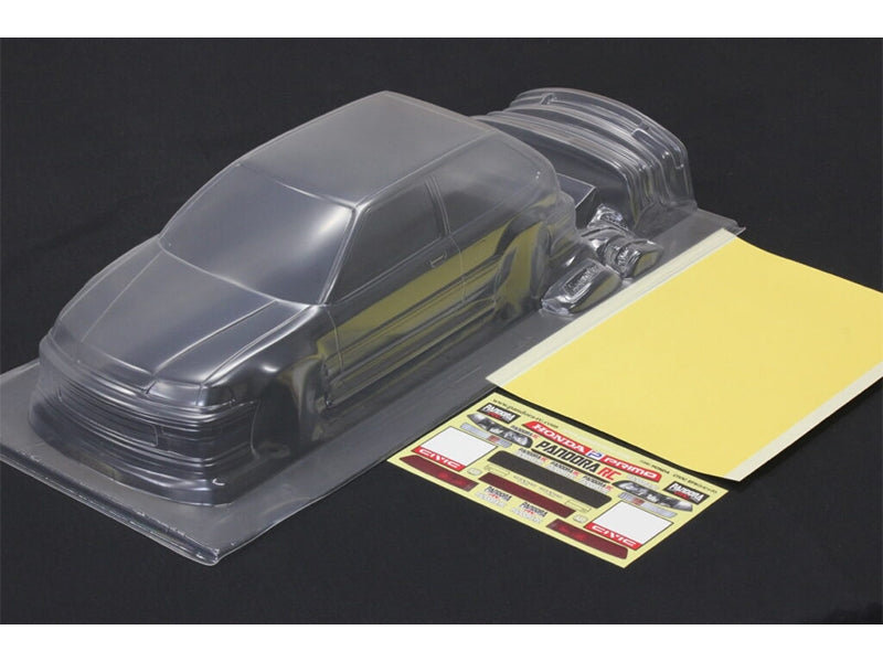 Pandora RC HONDA CIVIC EF9 1/10 RC Drift 198mm Clear Body Set pab