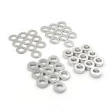 Yeah Racing Aluminium M4 X 8mm Flat Washer 0.5 / 1 / 2 / 3 mm 10pcs YA-0743SV