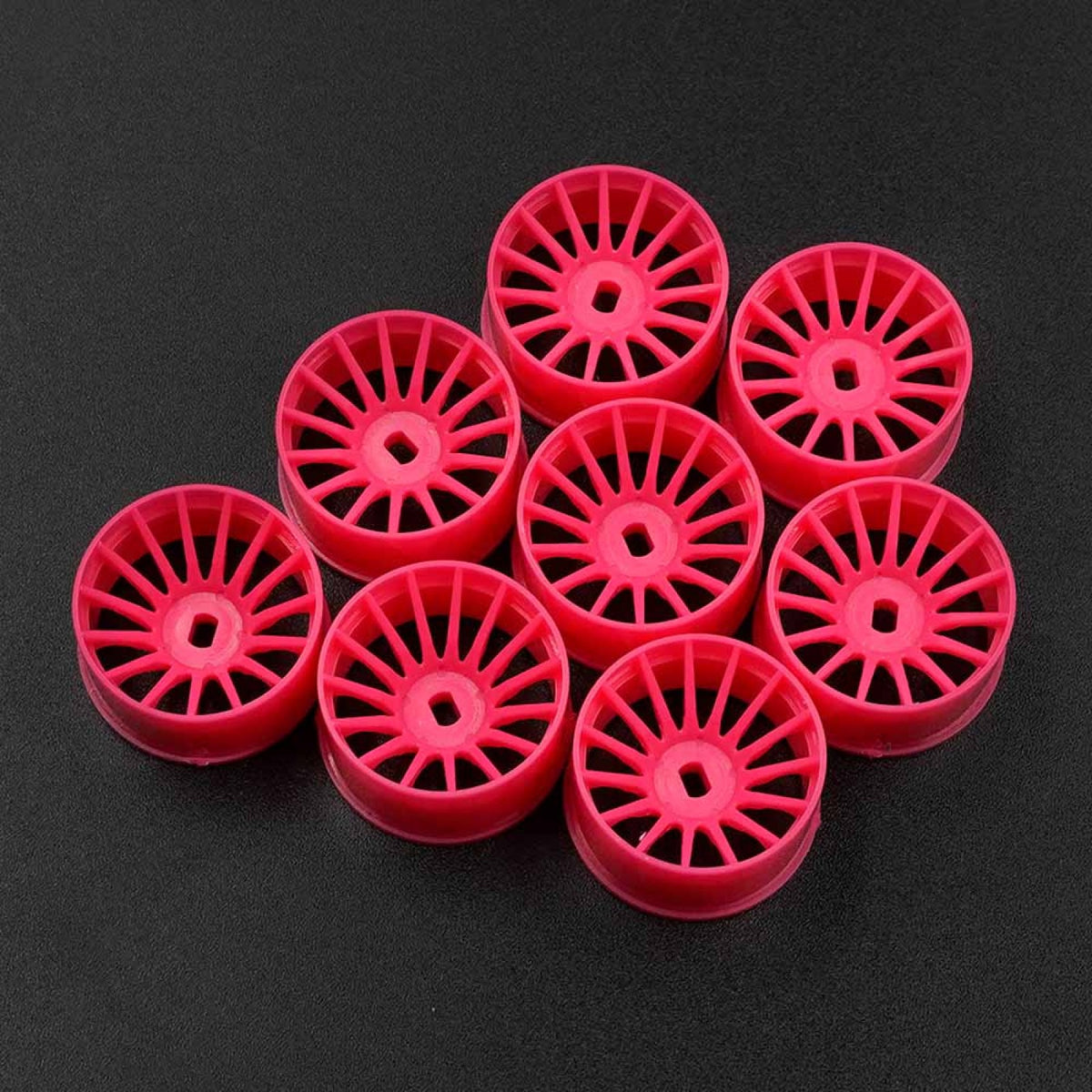 Yeah Racing Plastic Wide Rim Set 11mm (Offset 0 +1 +2 +3) Various Colours For 1/28 AWD Mini-Z WL-0168