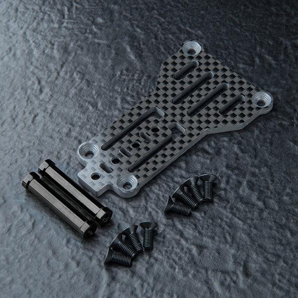 MST RMX 4 Carbon Fiber Lightweight Rear Upper Deck Mount Plate  w/Aluminum Posts 210735
