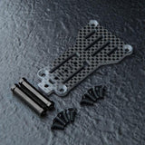 MST RMX 4 Carbon Fiber Lightweight Rear Upper Deck Mount Plate  w/Aluminum Posts 210735