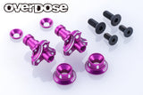 Aluminum One Piece Axle Shaft Type-2 (For OD/RWD) 5mm (RED PURPLE BLACK) [Overdose]