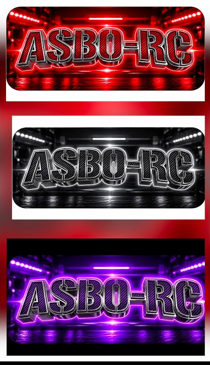 Asbo rc battery stickers