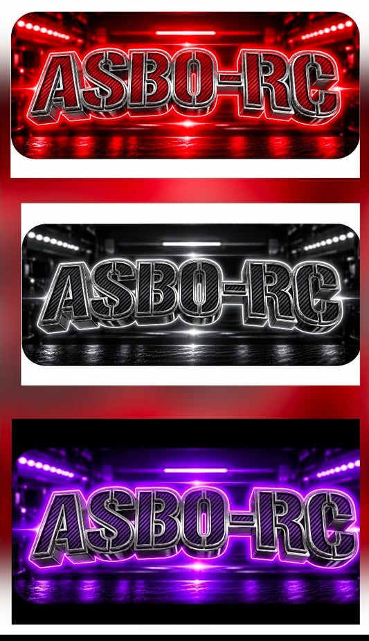 Asbo rc battery stickers
