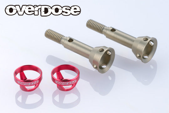 Light Weight Aluminum Rear Axle Shaft (For Galm ver2) (RED PURPLE BLACK) [Overdose] OD3982 OD3981 OD3980