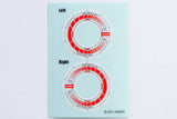 Reve D Wheel Sticker for RW-GA18 White/Blue RJ-WS01wr