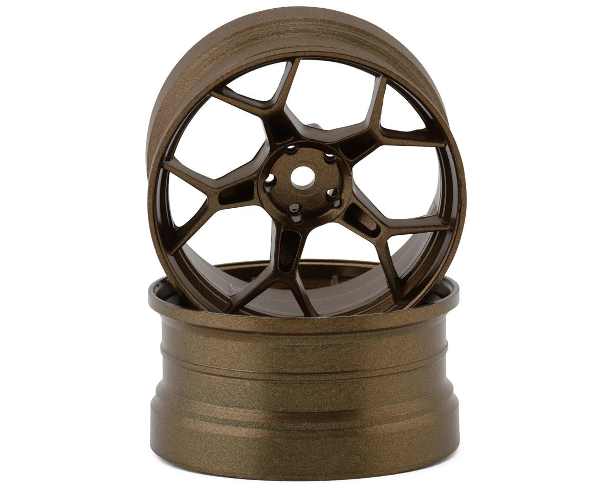 Feathery Split 5Y Wheels 8mm OFFSET (Bronze) 1-10 Drift Rims "DF-5Y2-8B-BZ"