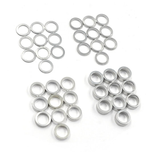 Yeah Racing Aluminium M5 X 7mm Flat Washer 0.5 / 1 / 2 / 3 mm 10pcs YA-0744SV