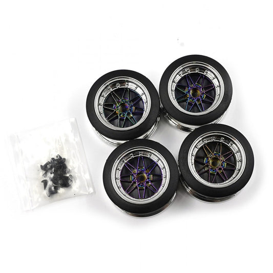 3Racing D5 Lite & D5 MR Iridescent Rim Set 4 pcs  sak-D545