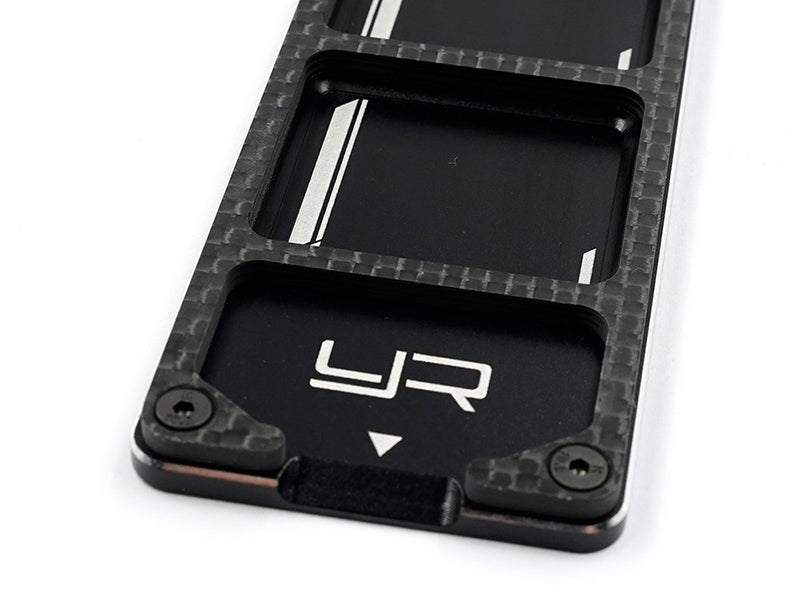 Yeah Racing Aluminum and Carbon Screw Tray YT-0237BK