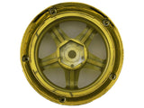 DS Racing Drift Element 5 Spoke Drift Wheels (Gold Chrome) (2) (Adjustable Offset) w/12mm Hex DE-031