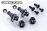 Aluminum One Piece Axle Shaft Type-2 (For OD/RWD) 5mm (RED PURPLE BLACK) [Overdose]