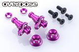 Aluminum One Piece Axle Shaft Type-2 (For OD/RWD) 5mm (RED PURPLE BLACK) [Overdose]