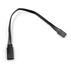 Yeah Racing 150mm High Current Servo Extension Wire – Black (JR/Futaba Plug)(WPT-0155BK)