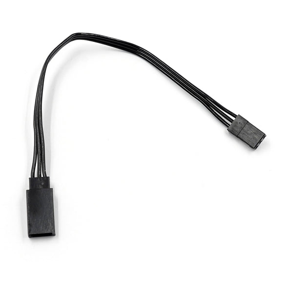 Yeah Racing 150mm High Current Servo Extension Wire – Black (JR/Futaba Plug)(WPT-0155BK)