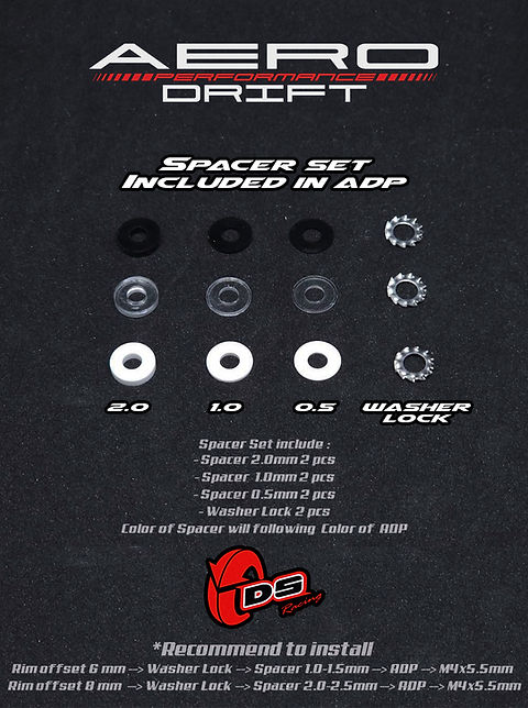 Aero disc ds racing clear with black or white lip
