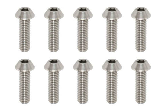 RP-041101A - Racing Performer Precision Machined Tititanium BH Socket Screw M3× various lengths(10pcs)