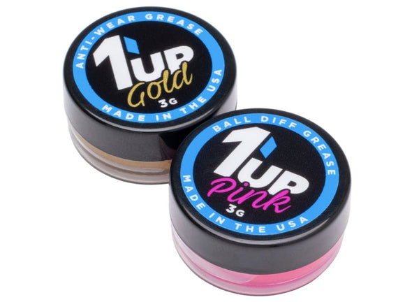 1U-120504 - 1up Pro Ball Diff Grease Set - Includes Gold & Pink