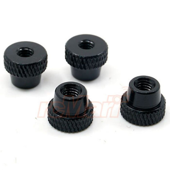 YEAH RACING CAR SETUP SYSTEM LOCK NUT FOR YT-0140 BLACK